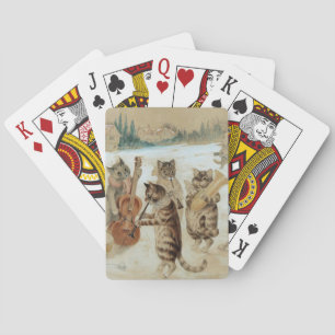 Cats Sång Singing av Louis Wain Casinokort