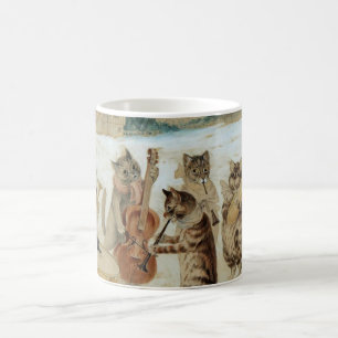 Cats Sång Singing av Louis Wain Kaffemugg