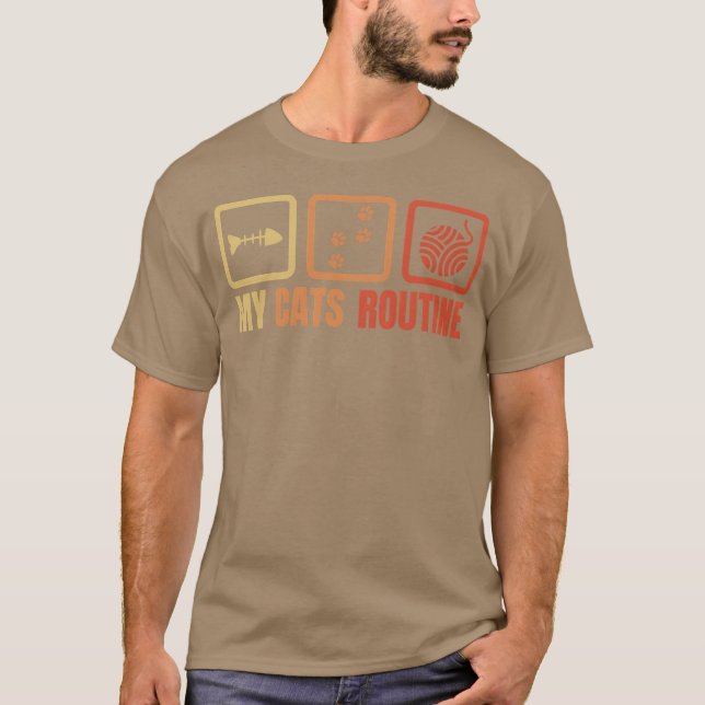 Cats Schedule-flicka T Shirt (Framsida)
