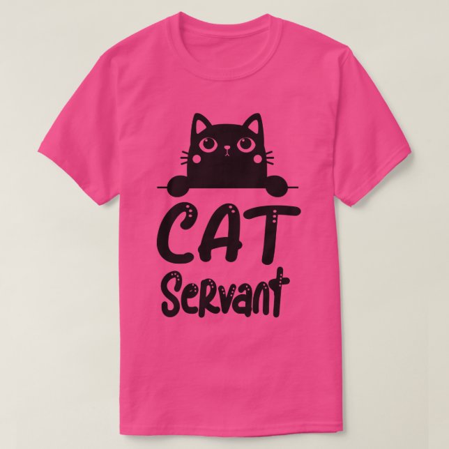 Cats Service Funny Motif Cat Owners T Shirt (Design framsida)