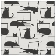 Cats Sitta på bärbara datorer