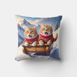 Cats Sled Ride Kudde