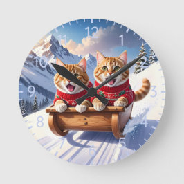 Cats Sled Ride Rund Klocka