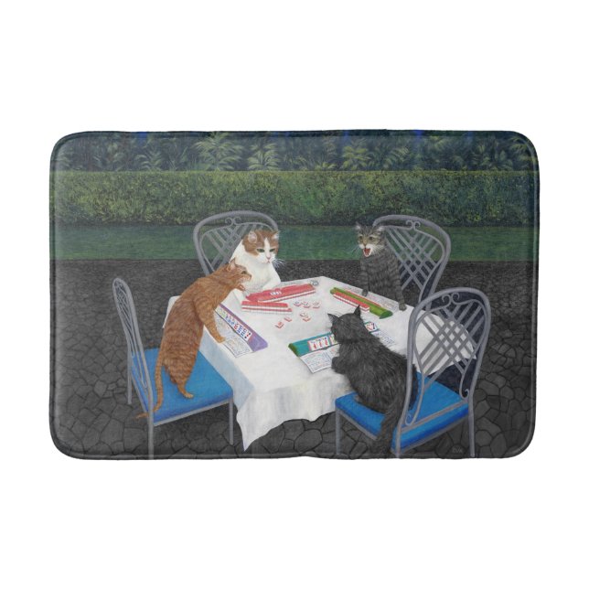 Cats Spelning Mahjong Badrumsmatta (Framsidan)