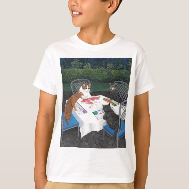 Cats Spelning Mahjong Tee (Framsida)