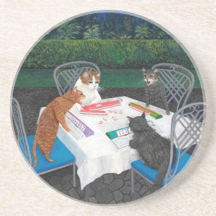 Cats Spelning Mahjong Underlägg