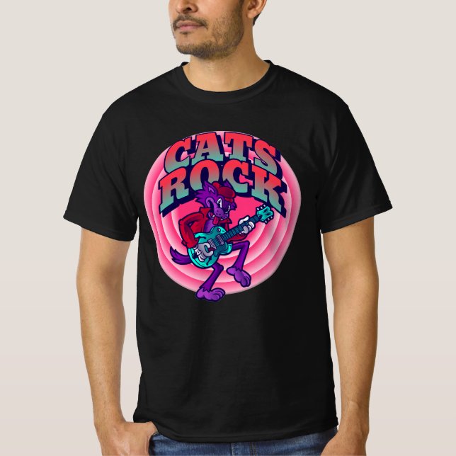 CATS STEN CAT MED GUITAR T-SHIRTS (Framsida)