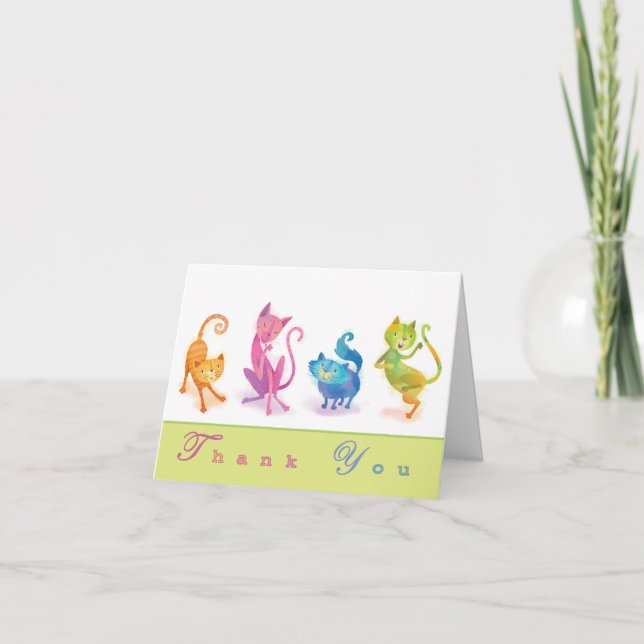 Cats Tack Notecard Kort (Framsida)