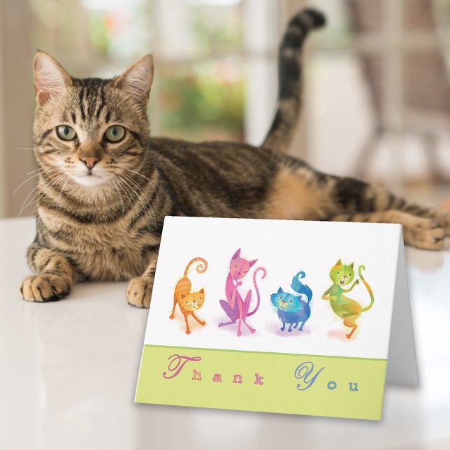 Cats Tack Notecard Kort (Skapare uppladdad)