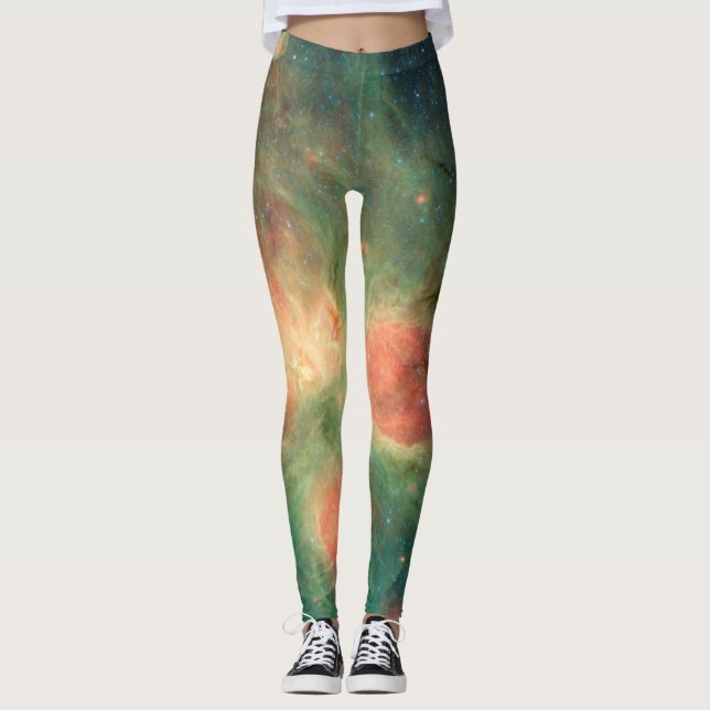 Cats Tass Nebula Milky Way Leggings (Framsida)