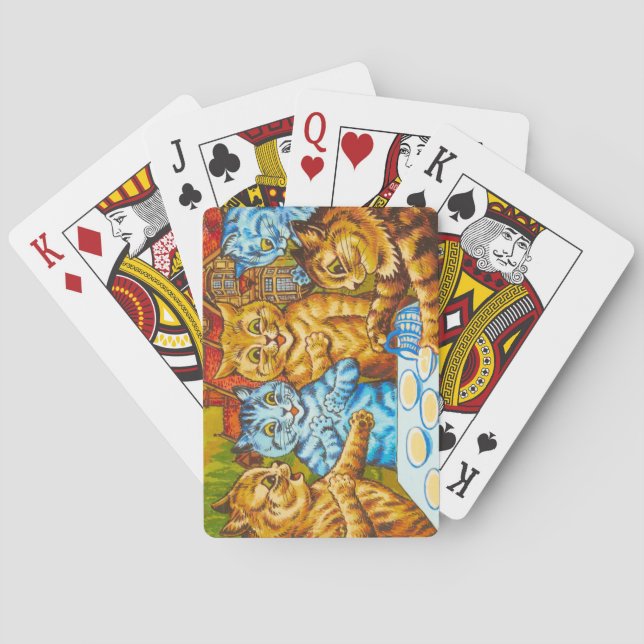 Cats Tea Party av Louis Wain Casinokort (Baksidan)