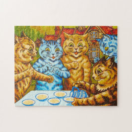 Cats Tea Party av Louis Wain Pussel