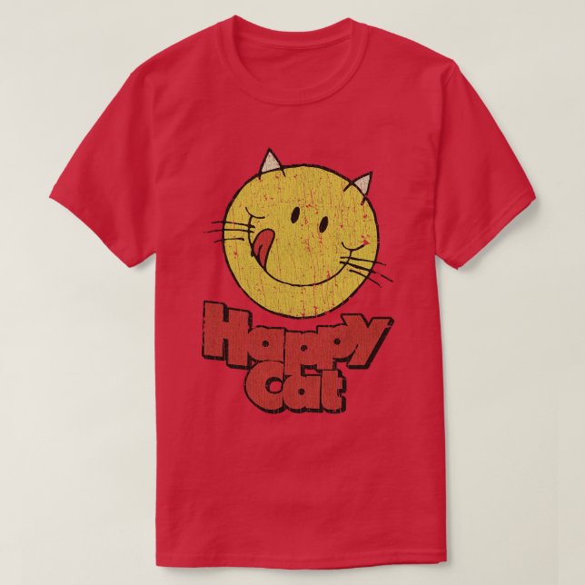 Cats TShirtHappy Cat 98 TShirt T Shirt (Design framsida)