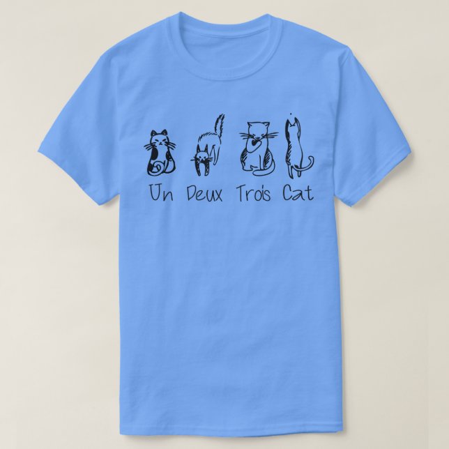 Cats Un Deux Trois T Shirt (Design framsida)