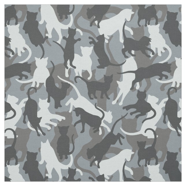 Cats Urban Camouflage Tyg (Provkarta)