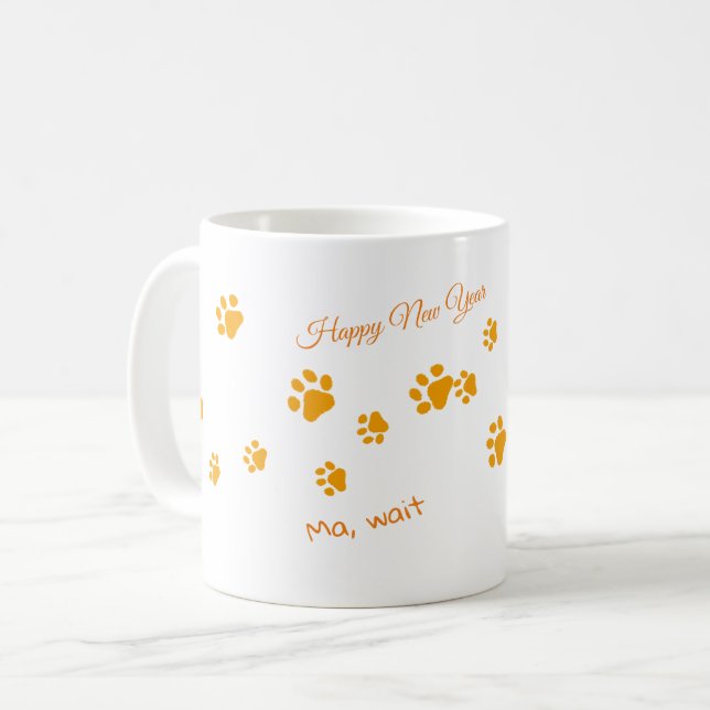 Cats Walk Orange Tassar Kaffemugg (Framsida vänster)