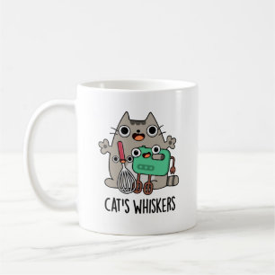 Cat's Whiskers Funny Baking Pun Kaffemugg
