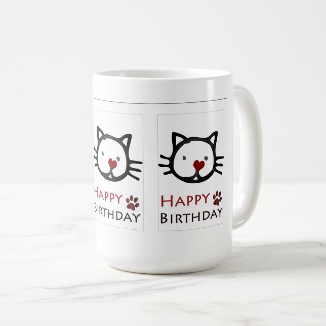 Cats White Cat Tassar Kaffemugg (Framsida höger)