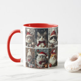 CATS Winter Animals Rustic, kall jul Mugg