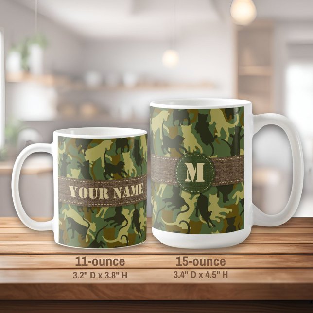 Cats Woodland Camouflage Kaffemugg (Skapare uppladdad)