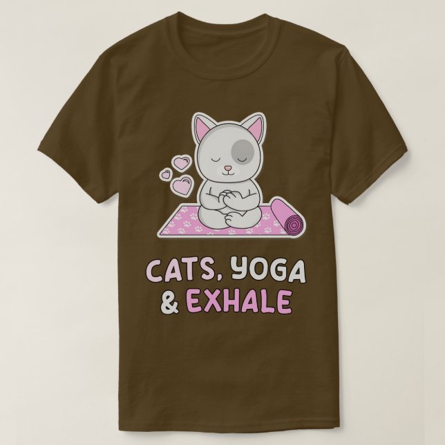 Cats Yoga T Shirt (Design framsida)