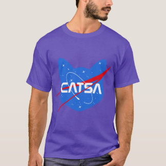 Catsa Space Cat Nasa Parodi T Shirt
