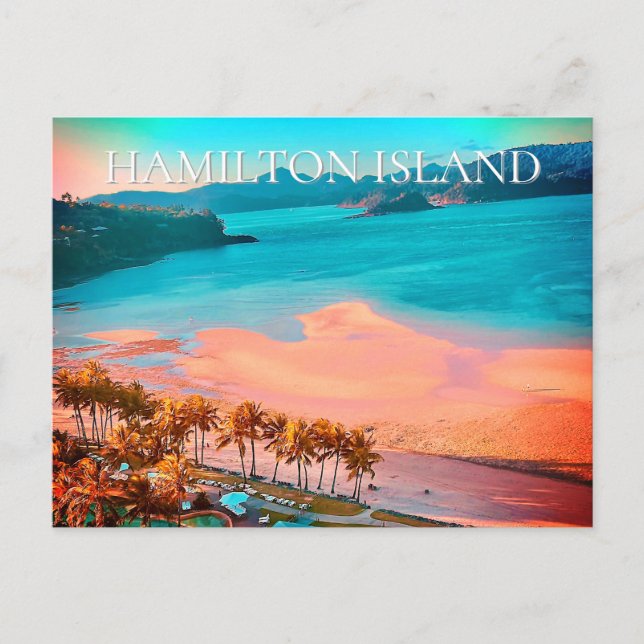 Catseye Beach, Hamilton Island, Queensland Vykort (Framsida)
