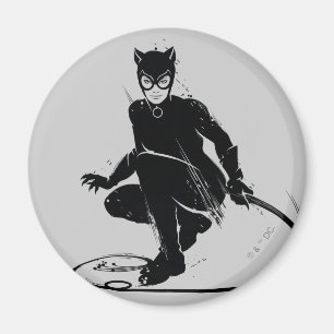 Catshe Bläck Brush Pose Magnet