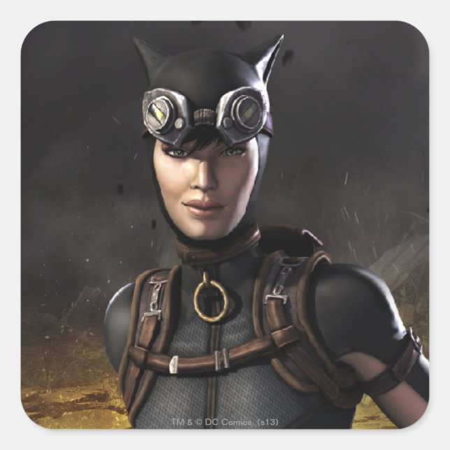 Catshe Fyrkantigt Klistermärke (Framsida)