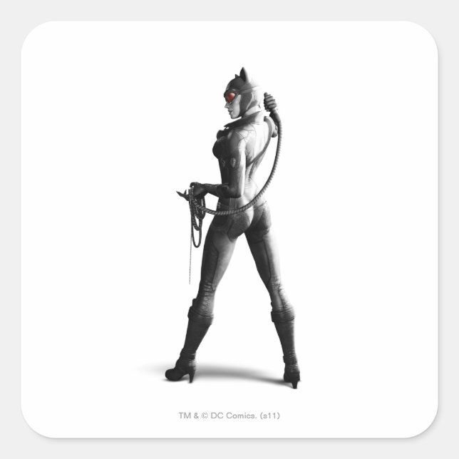 Catshe Fyrkantigt Klistermärke (Framsida)