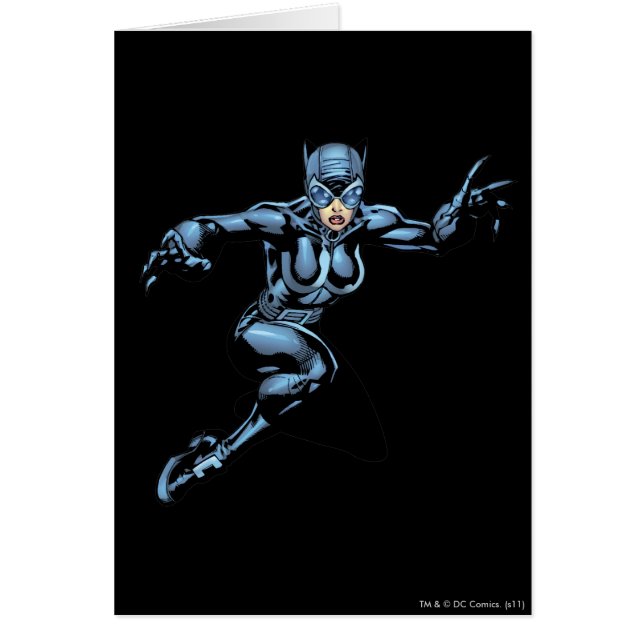 Catshe med Klo Hälsningskort (Framsidan)