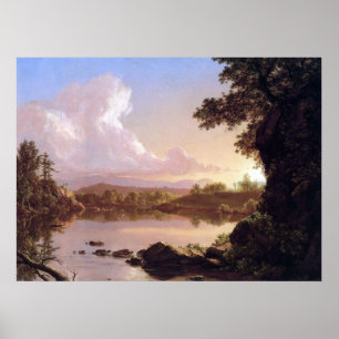 Catskicklighet Bäck av Frederic Edwin Church Poster