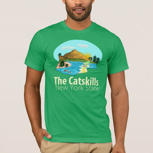 CATSKILLSEN statliga New York T-shirt (Framsida)
