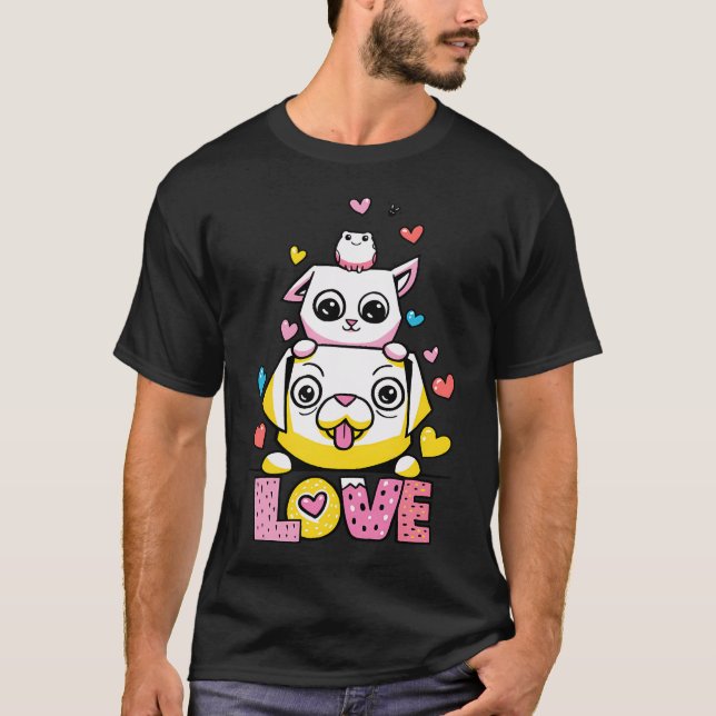Catsoki Valentine Speciella Kärlek T Shirt (Framsida)
