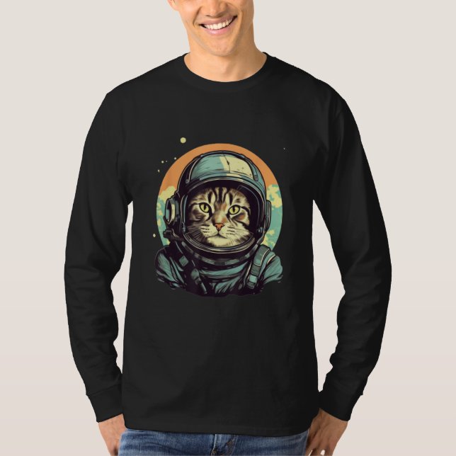 Catstronaut- Cat Sarcastic Novelty Funny Sarcastic T Shirt (Framsida)