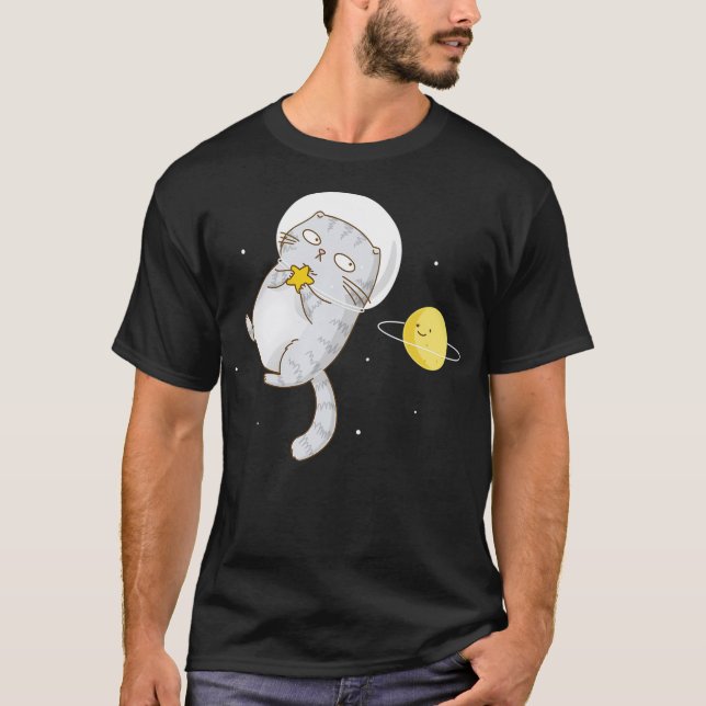 Catstronaut T Shirt (Framsida)