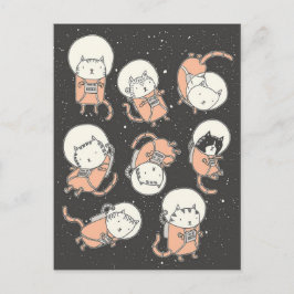 Catstronauts Vykort