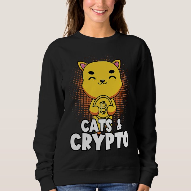 Catt- och kryptovalutablockkedjehandlare F T Shirt (Framsida)