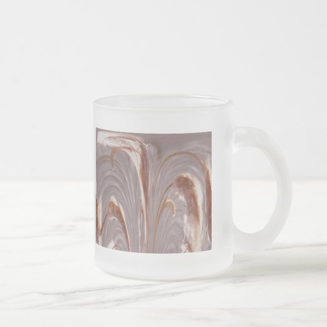 Cattails Abstrakt Glass Mugg - Heather (Höger)