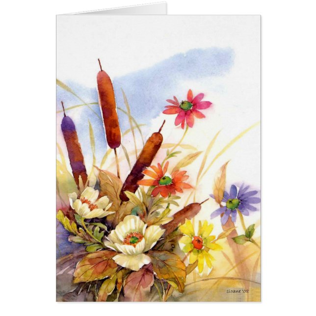 cattails hälsningskort (Framsidan)