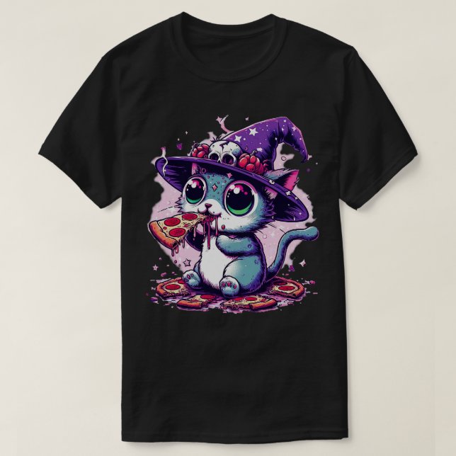 Cattastic Pizza Party T Shirt (Design framsida)