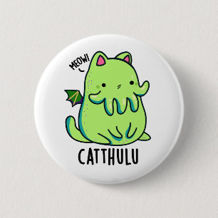 Catthulu Funny Cthulhu Cat Pun Knapp