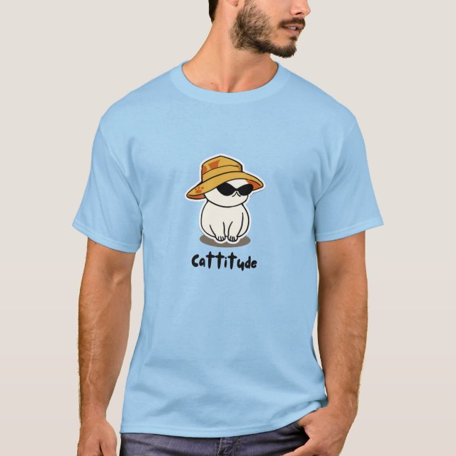 Cattiattityder T Shirt (Framsida)