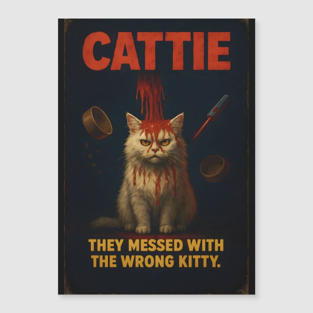 CATTIE – Rolig Skräckkattparodi (Framsida)