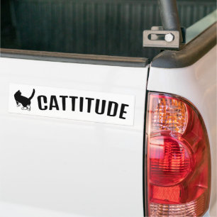Cattige Black Cat Bildekal