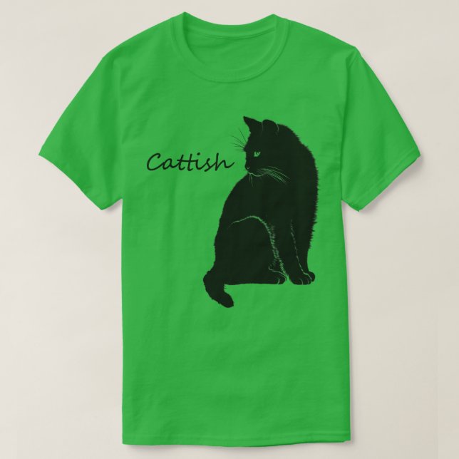 Cattish Person T Shirt (Design framsida)
