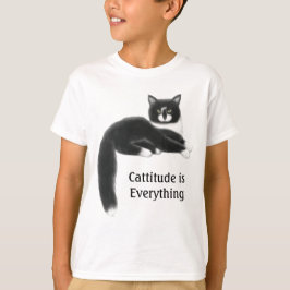 Cattitude är allt lurar T-tröja Tee