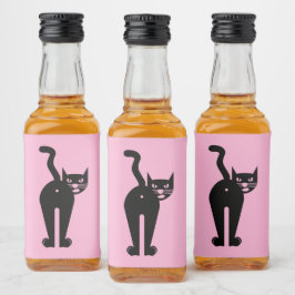 Cattitude spritflaskor etikett