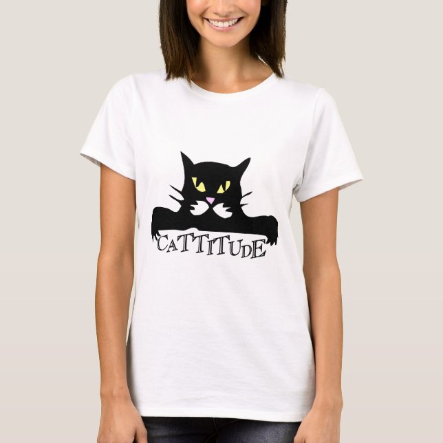 cattitude t shirt (Framsida)