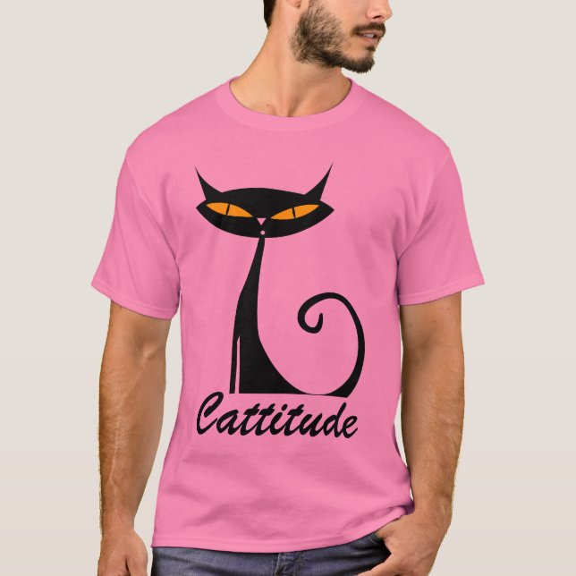 Cattitude Tee Shirt (Framsida)